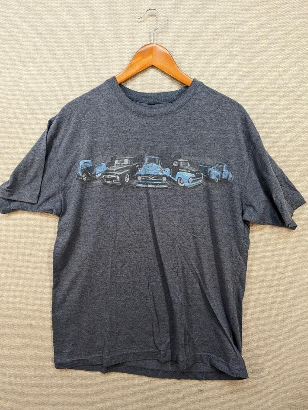 Newport Blue TShirt Size Medium Vintage Cars -0124C87